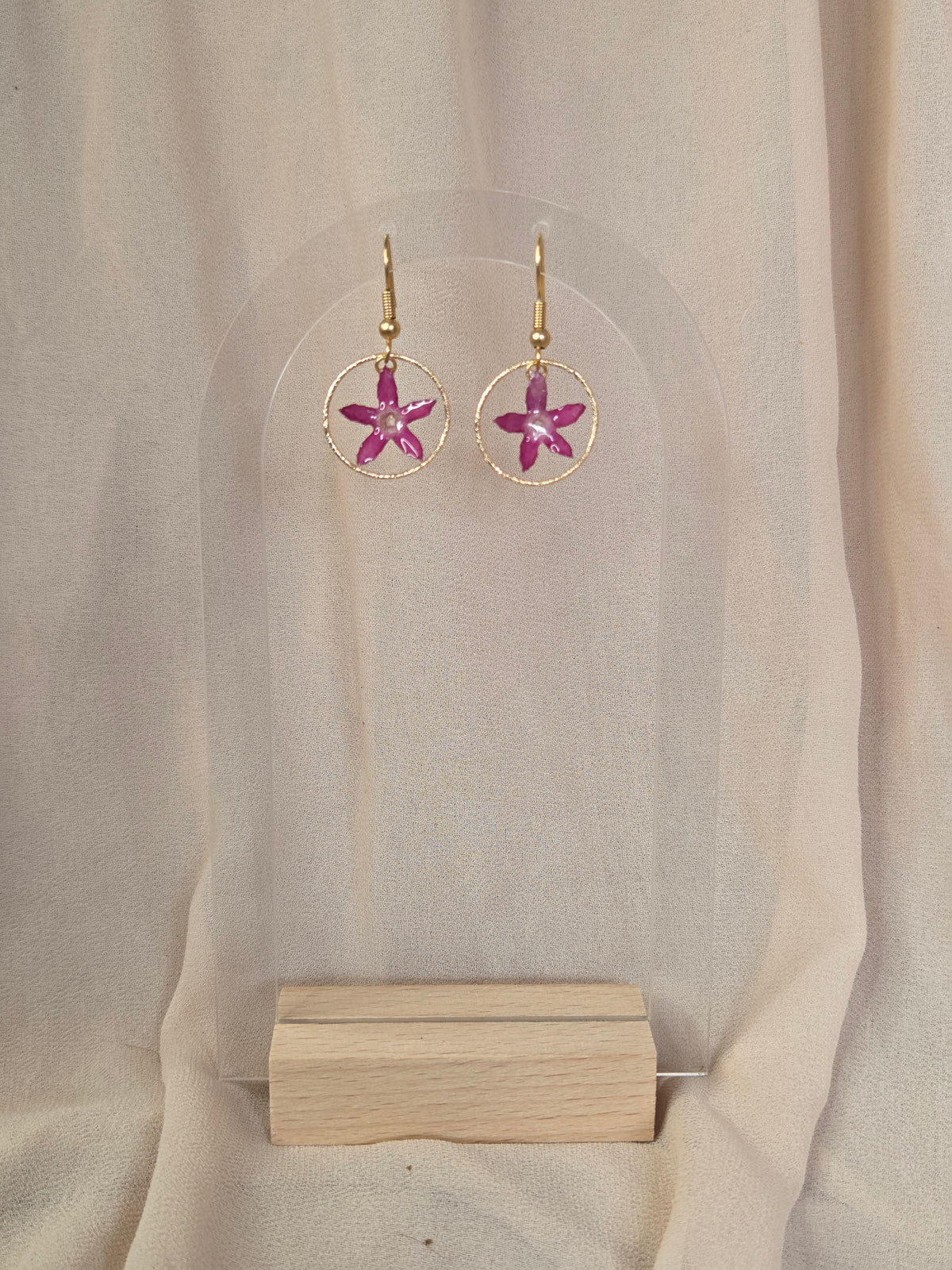 Boucles d'oreilles étoile