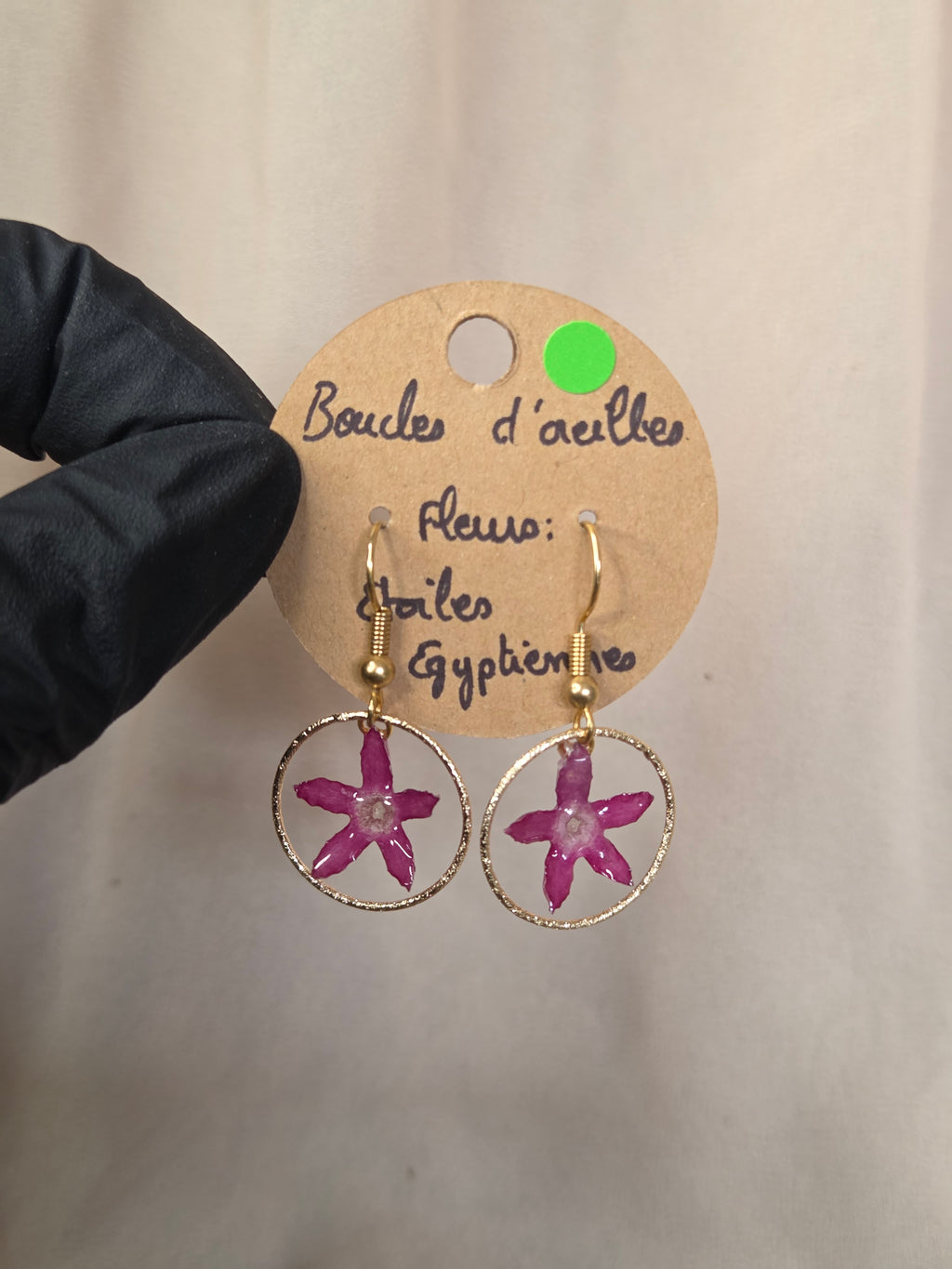 Boucles d'oreilles étoile
